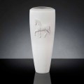 Vaso de cerâmica branca Carlos, 100% made in Italy, design moderno