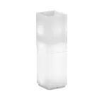 Lambo - Vaso de coluna iluminado para exterior em polietileno, fabricado na Itália. Viadurini