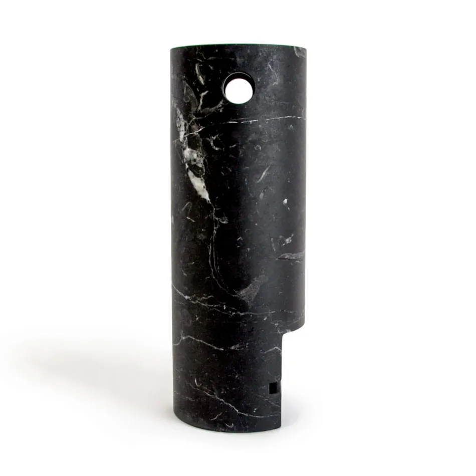 Vaso em formato de rosto em mármore acetinado fabricado na Itália - Asahi Viadurini