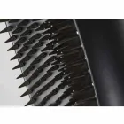 Vaso alto para interior em cerâmica preta mate e aço fabricado na Itália - Jesolo Viadurini