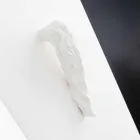 Vaso alto para interior em cerâmica branca feita à mão na Itália - Jacky Viadurini