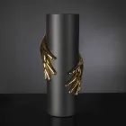 Vaso de cerâmica alto para interior feito à mão na Itália - Monte Viadurini