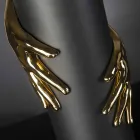 Vaso de cerâmica alto para interior feito à mão na Itália - Monte Viadurini