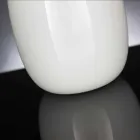 Vaso artesanal de vidro brilhante branco ou cinza feito na Itália - Malindi Viadurini