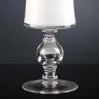 Vaso artesanal em vidro soprado branco ou ouro 24k feito na Itália - Canberra Viadurini