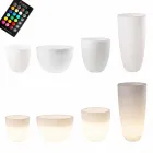 Vaso com Iluminação Led ou Solar Design Moderno de Vários Tamanhos - Svasostar Viadurini