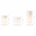 Vaso com Iluminação Solar ou Design Led para Interior ou Exterior - Cilindrostar Viadurini