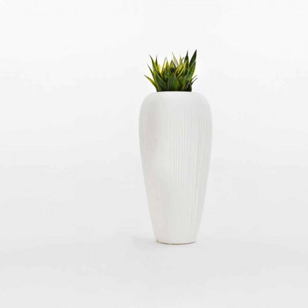 Vaso de polietileno branco, bege ou antracite com 2 peças - Skin by Myyour Viadurini