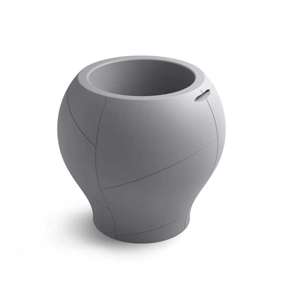 Vaso para exterior em vários acabamentos e tamanhos, em polietileno, fabricado na Itália - Loto Viadurini
