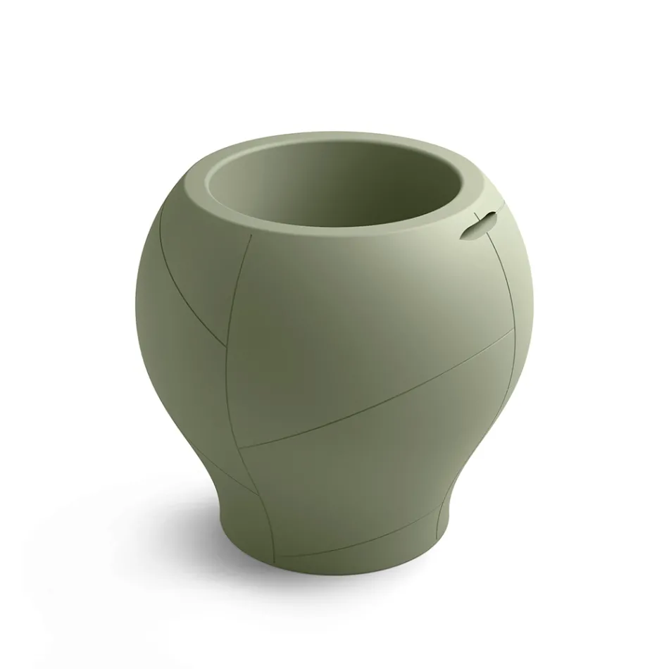 Vaso para exterior em vários acabamentos e tamanhos, em polietileno, fabricado na Itália - Loto Viadurini