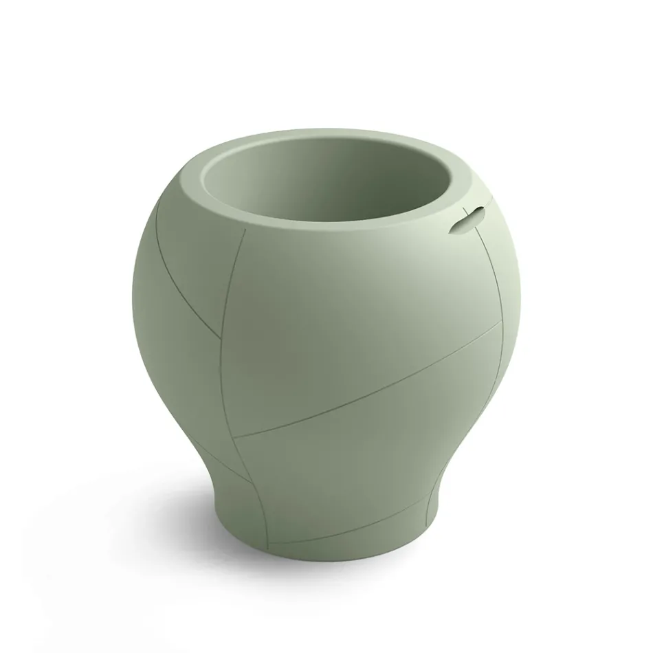 Vaso para exterior em vários acabamentos e tamanhos, em polietileno, fabricado na Itália - Loto Viadurini