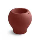 Vaso para exterior em vários acabamentos e tamanhos, em polietileno, fabricado na Itália - Loto Viadurini