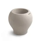 Vaso para exterior em vários acabamentos e tamanhos, em polietileno, fabricado na Itália - Loto Viadurini