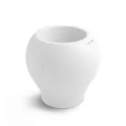Vaso para exterior em vários acabamentos e tamanhos, em polietileno, fabricado na Itália - Loto Viadurini