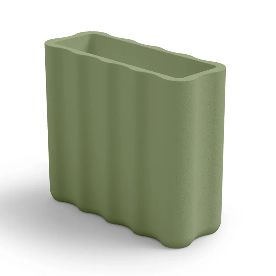 Vaso Externo em Polietileno Colorido 2 Tamanhos Fabricado na Itália - Barbia Viadurini