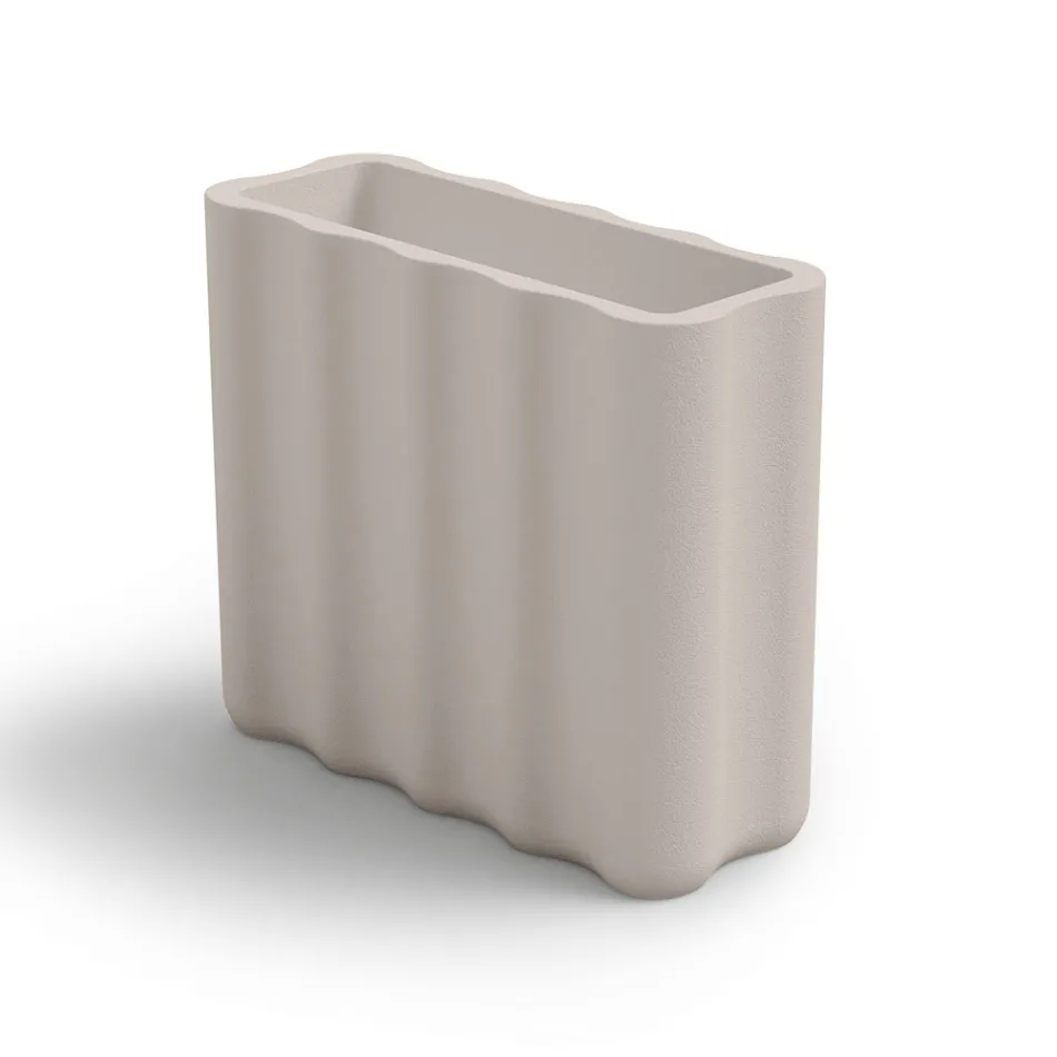 Vaso Exterior em Polietileno Colorido 2 Tamanhos Fabricado na Itália - Barbia Viadurini