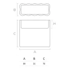 Vaso Exterior em Polietileno Colorido 2 Tamanhos Fabricado na Itália - Barbia Viadurini