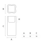 Vaso Exterior em Polietileno Colorido 2 Tamanhos Fabricado na Itália - Barbia Viadurini
