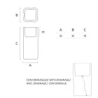 Vaso de jardim brilhante em polietileno branco fabricado na Itália - Crizia Viadurini