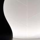 Vaso de jardim luminoso em polietileno branco, fabricado na Itália - Loto Viadurini