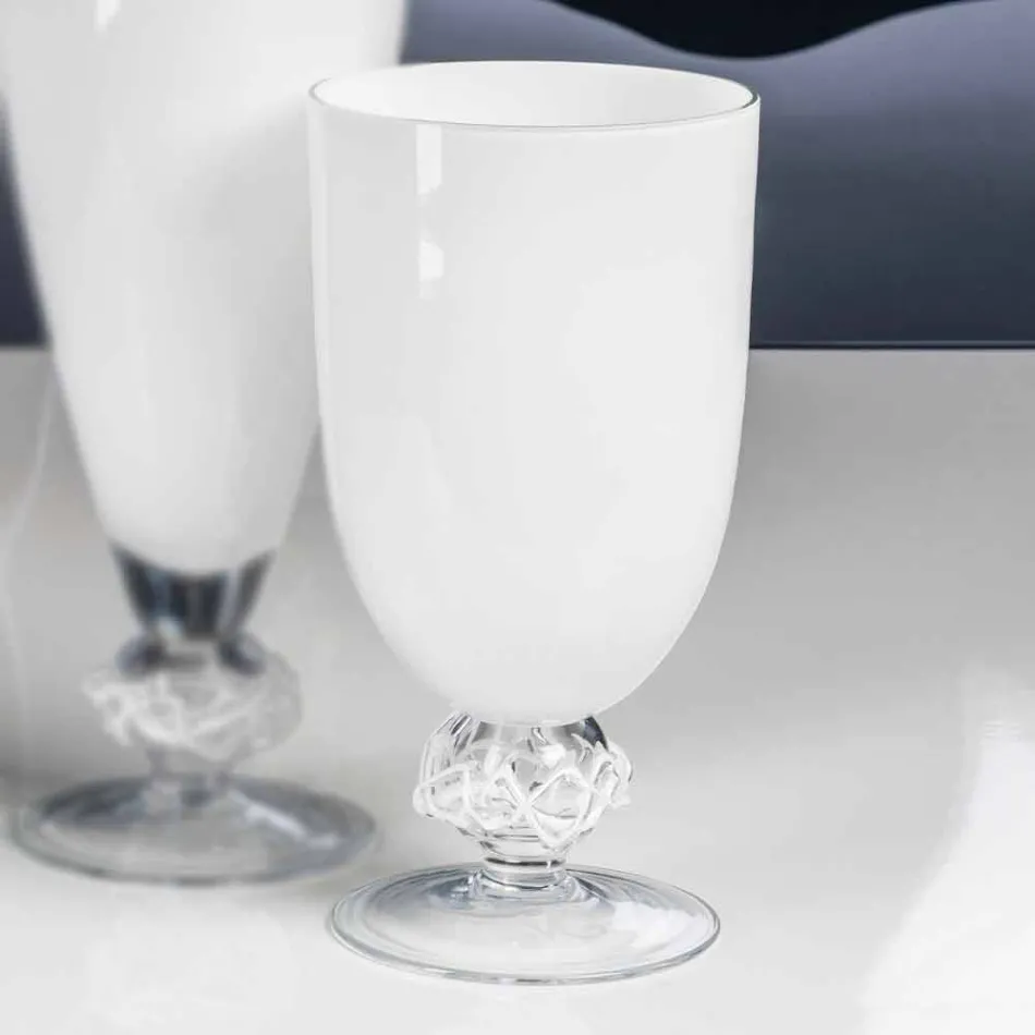 Vaso com vitral feito à mão na Itália - Crezia Viadurini