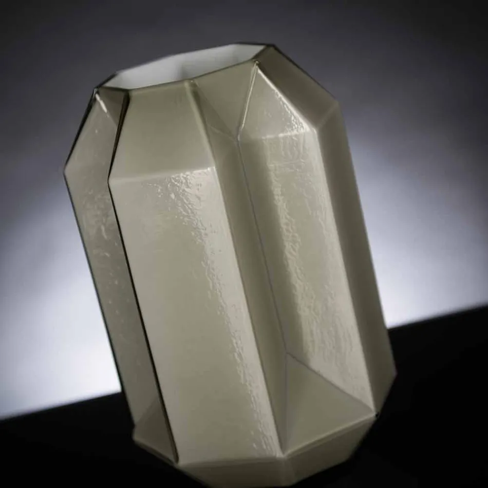 Vaso interno em vidro polido artesanal na Itália - rebanho Viadurini