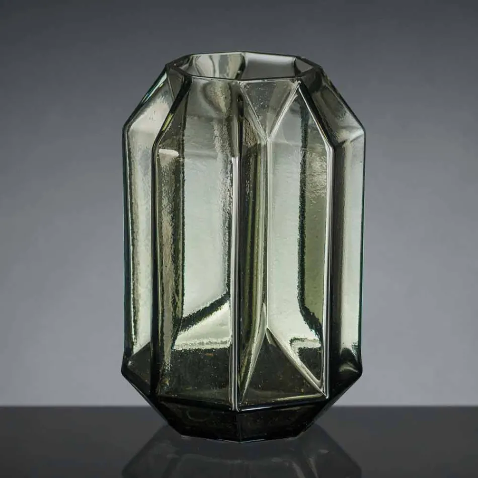 Vaso interno em vidro polido artesanal na Itália - rebanho Viadurini