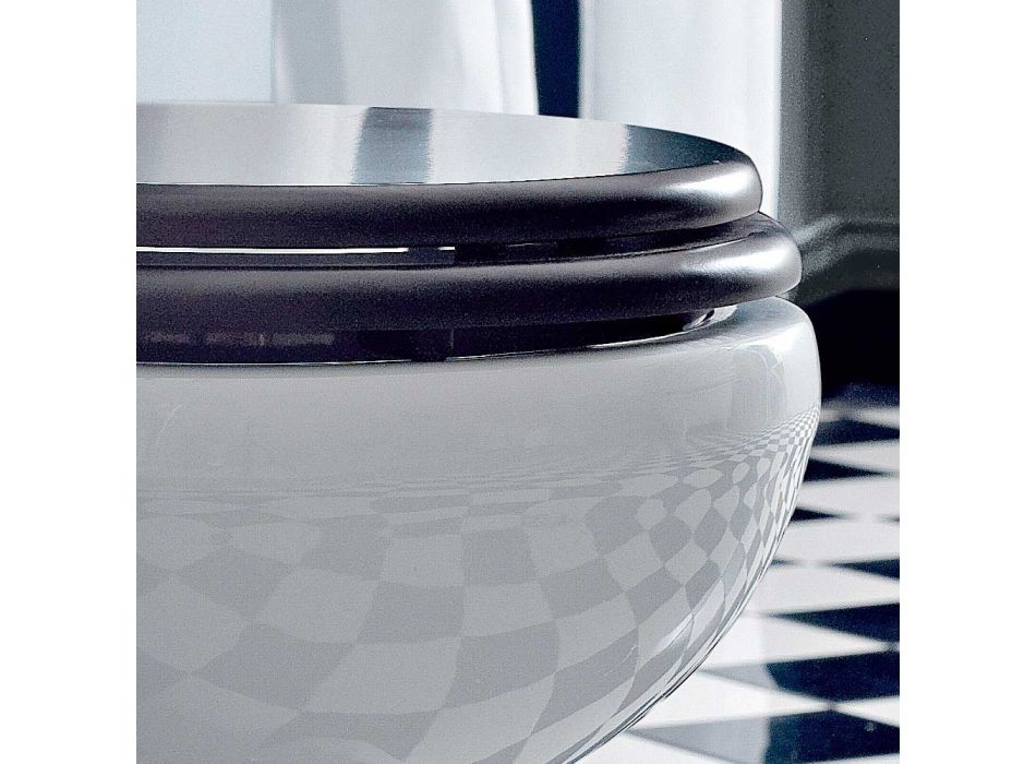 Vaso de chão Design clássico de volta à parede Made in Italy Ceramic - Marwa Viadurini