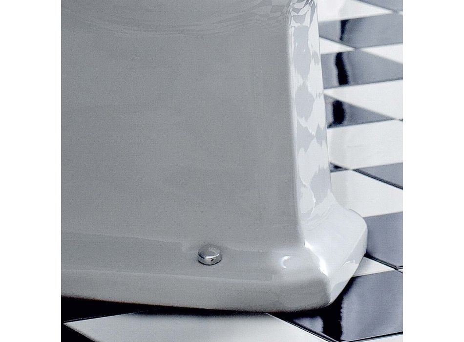 Vaso de chão Design clássico de volta à parede Made in Italy Ceramic - Marwa Viadurini