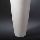 Vaso alto decorativo de cerâmica branca feito na Itália - Jacky Viadurini