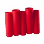 Vaso colorido decorativo Slide Design moderno de bambu feito na Itália Viadurini