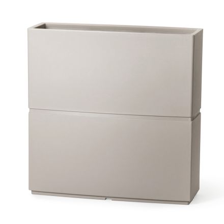 Vaso Decorativo Interior em Polietileno 2 Tamanhos Fabricado na Itália - Lambo Viadurini