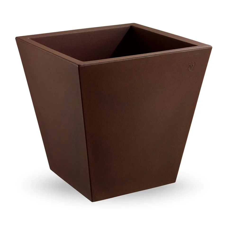 Vaso Decorativo Interior em Polietileno Colorido Feito na Itália - Mengo Viadurini