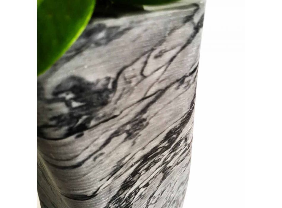 Vaso Decorativo em Bardiglio ou Mármore Carrara Fabricado na Itália - Prisma Viadurini