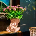 Vaso decorativo de cerâmica colorida feito à mão Made in Italy - Maciste Viadurini