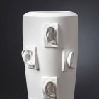 Vaso Decorativo de Cerâmica com Decorações Feitas à Mão na Itália - Capuano Viadurini
