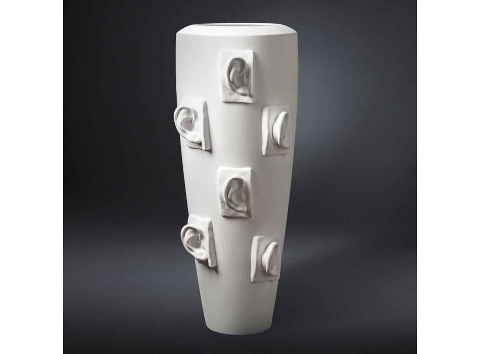 Vaso Decorativo de Cerâmica com Decorações Feitas à Mão na Itália - Capuano Viadurini