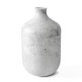 Vaso Decorativo em Mármore Branco Carrara com Design de Luxo Italiano - Calar