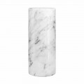 Vaso decorativo de mármore branco de Carrara fabricado na Itália Design - Nevea