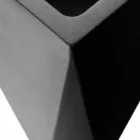 Vaso decorativo de polietileno quadrado com design feito na Itália - Bonina Viadurini