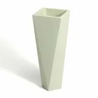 Vaso decorativo de polietileno quadrado com design feito na Itália - Bonina Viadurini