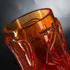Vaso decorativo de vidro soprado laranja Murano Made in Italy - Mister Viadurini