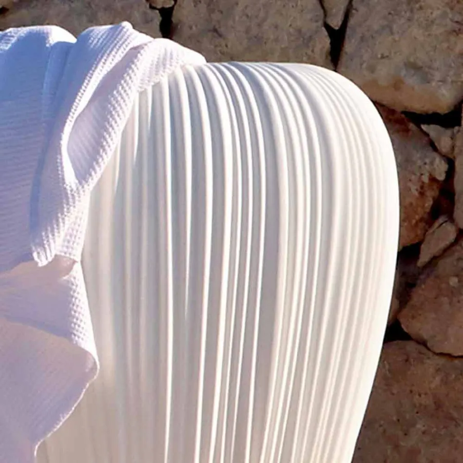 Vaso de decoração interna ou externa em 2 peças de polietileno - Skin by Myyour Viadurini