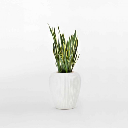 Vaso de decoração interna ou externa em 2 peças de polietileno - Skin by Myyour Viadurini