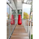 Vaso Decorativo Exterior em Polietileno Fabricado na Itália - Menea Viadurini