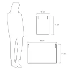 Vaso divisor de jardim em polietileno colorido feito na Itália - Maddison Viadurini