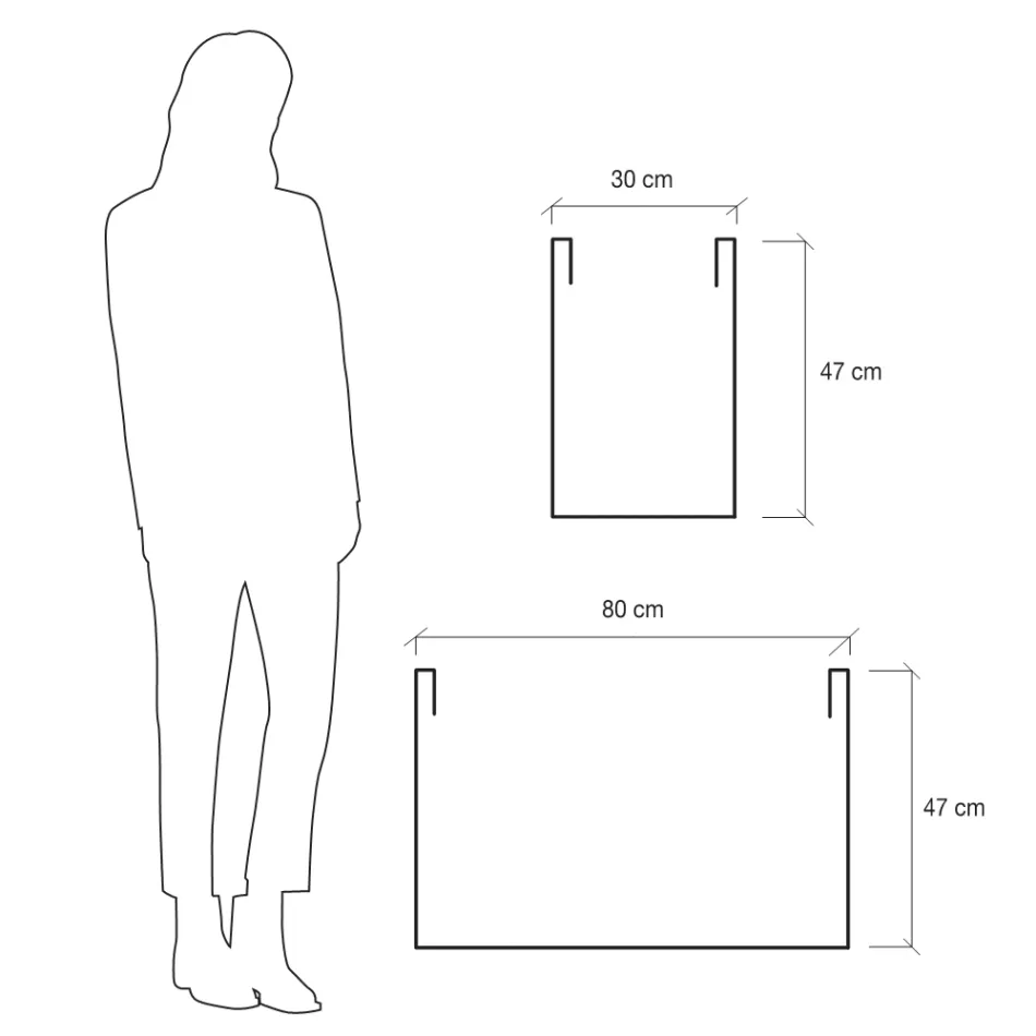 Vaso divisor de jardim em polietileno colorido feito na Itália - Maddison Viadurini