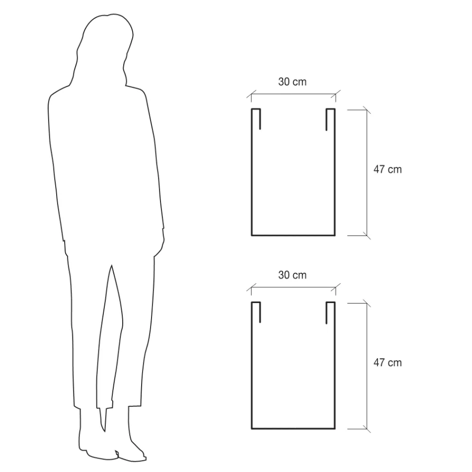Vaso divisor de jardim em polietileno colorido feito na Itália - Maddison Viadurini