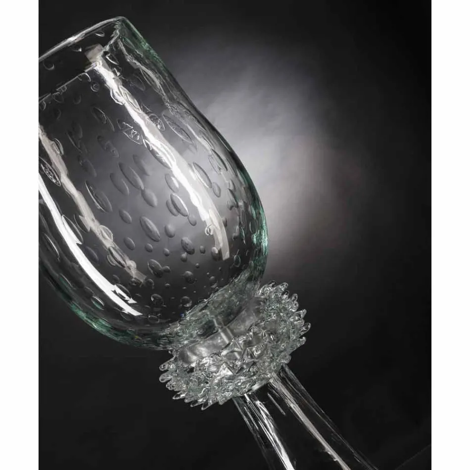 Vaso interno elegante em vidro soprado de Murano feito na Itália - Copernicus Viadurini