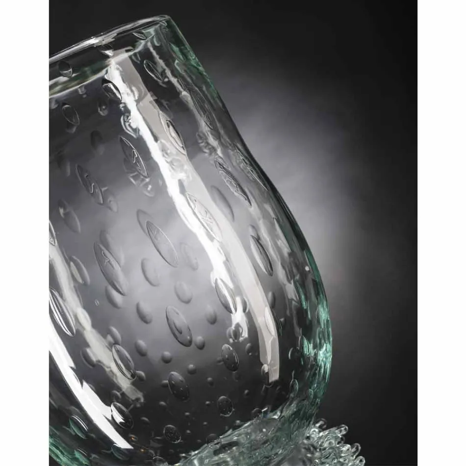 Vaso interno elegante em vidro soprado de Murano feito na Itália - Copernicus Viadurini